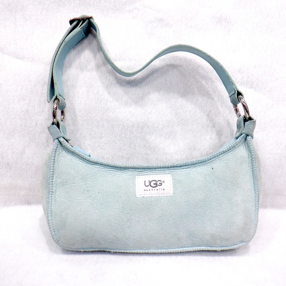 UGG Australia Baby Blue Shoulder Bag * Needs Cleaning * - Picture 1 of 4